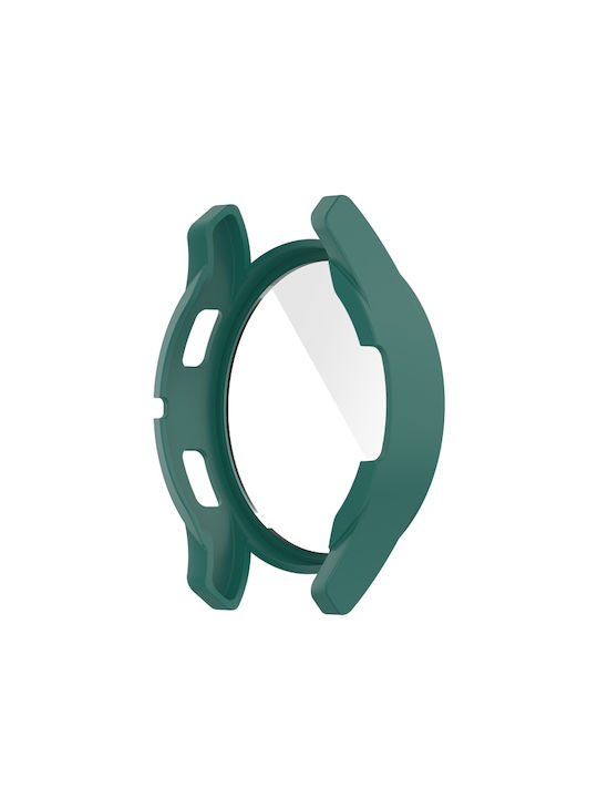 Plastic Case with Glass in Green color for Galaxy Watch 4 40mm