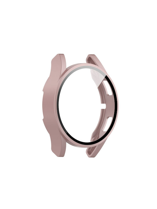 Plastic Case with Glass in Rose Gold color for Galaxy Watch 4 40mm