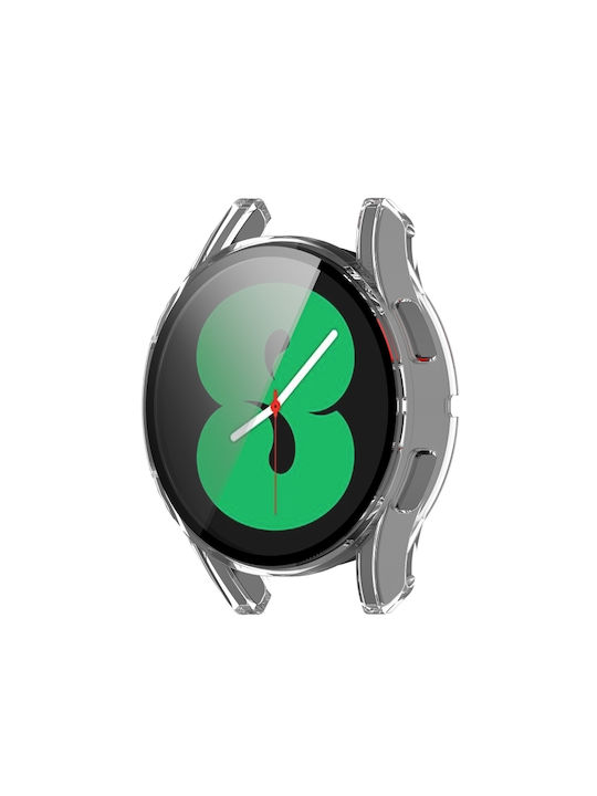 Samsung Plastic Case with Glass in Transparent color for Galaxy Watch 4 40mm