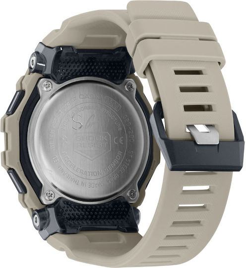 Casio G Shock Step Tracker Bluetooth 46mm Αδιάβροχο Smartwatch (Γκρι)