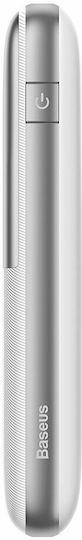 Baseus Bipow Pro Power Bank 10000mAh 22.5W с 2 USB-A порта и USB-C порт Бял