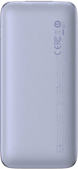 Baseus Bipow Pro Power Bank 10000mAh 22.5W с 2 USB-A порта и USB-C порт Лилав