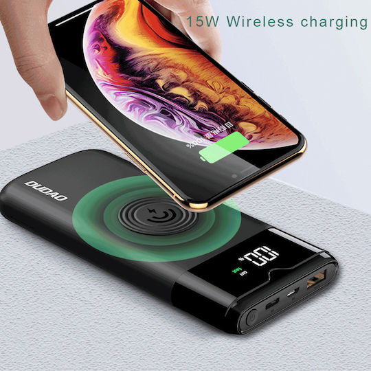 Dudao K13 Pro Power Bank 10000mAh 20W mit USB-A Ausgangsanschlüsse und USB-C Ausgangsanschlüsse Power Delivery / Schnellladung Weiß