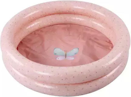 Little Dutch Flowers & Butterflies Piscină Rotundă Pentru Copii Gonflabilă Din PVC Roz