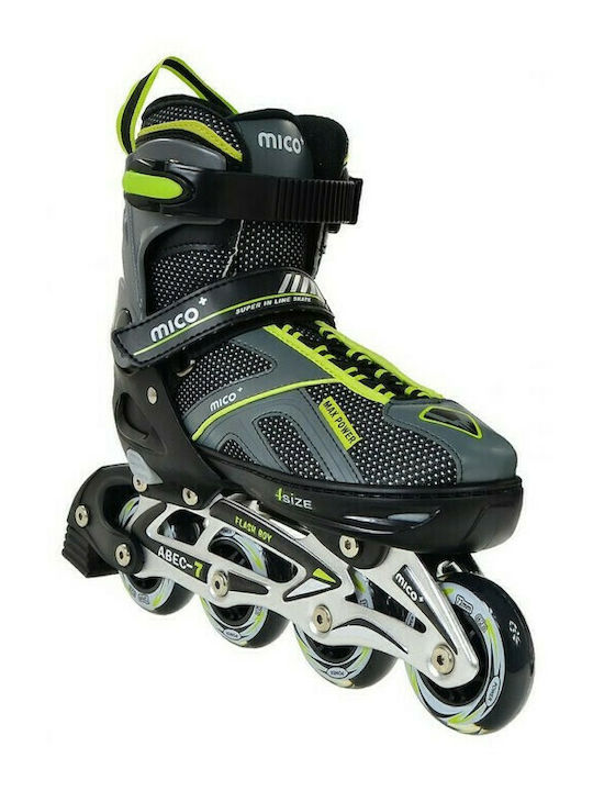 Mico Flash Jr Adult/Kids Inline Rollers Black