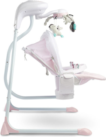 Caretero Elektrisch Baby Relax Schaukel Raffi Pink für Kind bis 12kg
