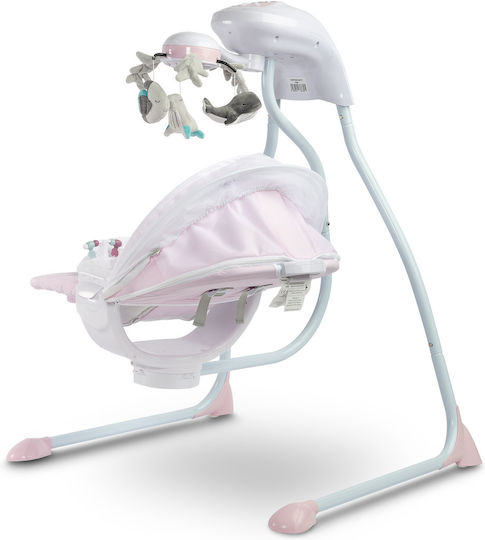 Caretero Elektrisch Baby Relax Schaukel Raffi Pink für Kind bis 12kg