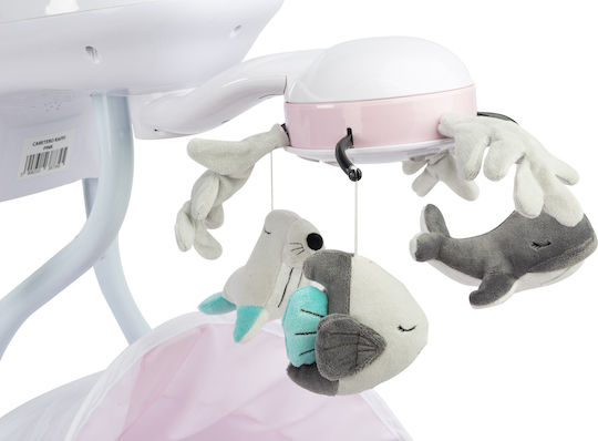 Caretero Elektrisch Baby Relax Schaukel Raffi Pink für Kind bis 12kg