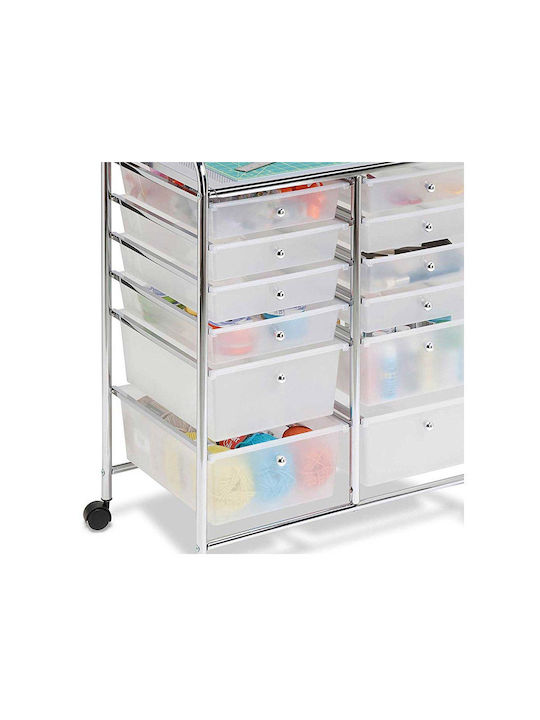 Storage Drawer from Metal and Plastic M39xW60xH76cm