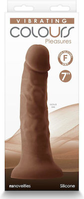 Ns Novelties Colours Pleasures Realistic Vibrator 20.7cm Brown