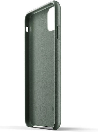 Mujjo Full Leather Back Cover Δερμάτινο 1mm Slate Green (iPhone 11 Pro Max)