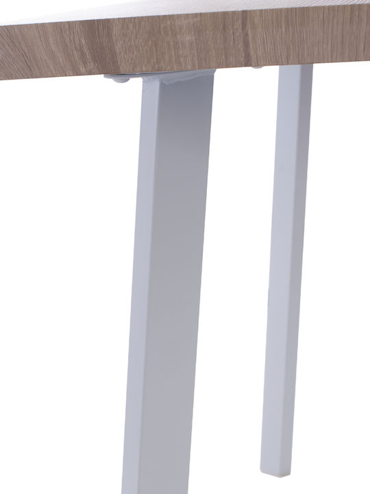 Ofira Wooden Dining Room Table with Metal Frame 140x80x76cm