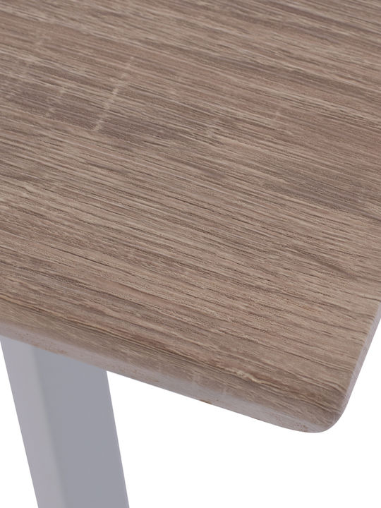 Ofira Wooden Dining Room Table with Metal Frame 140x80x76cm