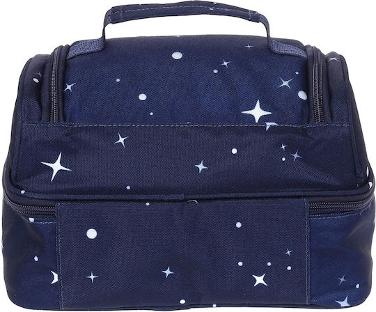 Lyc Sac Unicorn Stars School Hand Lunch Bag 3lt Blue Unicorns 24 x 15 x 15cm 0310