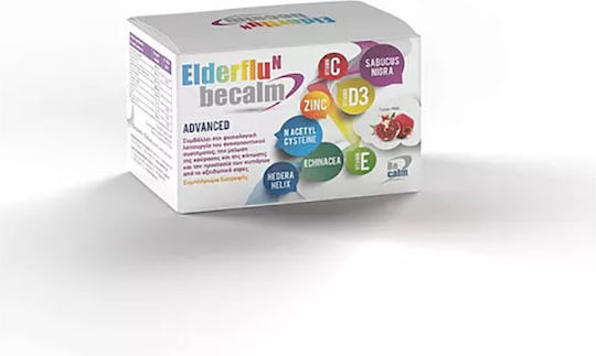 Becalm Elderflu N Anvanced Supplement for Immune Support 7 sachets