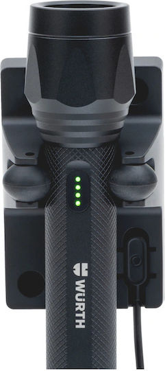 Wurth Rechargeable Flashlight LED IP67 with Maximum Brightness 800lm WTX4