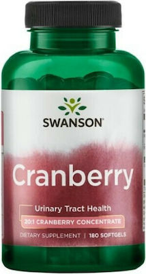 Swanson Cranberry 20:1 Concentrate 800mg 180 μαλακές κάψουλες