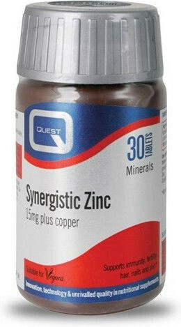 Quest Synergistic Zinc with Copper 30 tabs