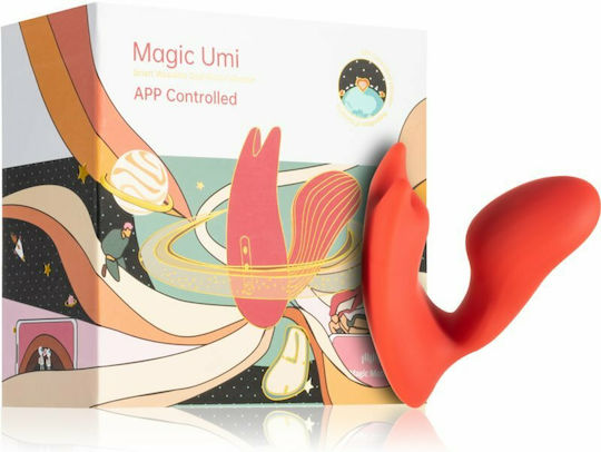 Magic Motion Umi Smart Wearable Dual Motor Vibrator Δονητής για Ζευγάρια με Απομακρυσμένο Έλεγχο Red