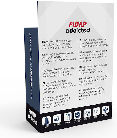 Pump Addicted Pump Addicted Vibrating Bullet Пенис помпа с вибрация Прозрачен
