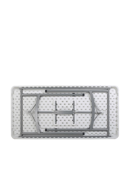 Tisch Zusammenklappbar White 122x60x74cm