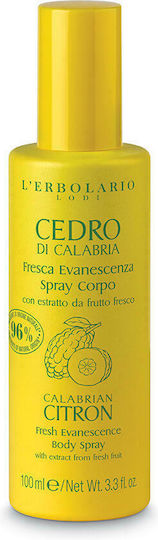 L' Erbolario Cedro Di Calabria Citron Moisturizing Cream Body for Dry/Very Dry Skin 100ml