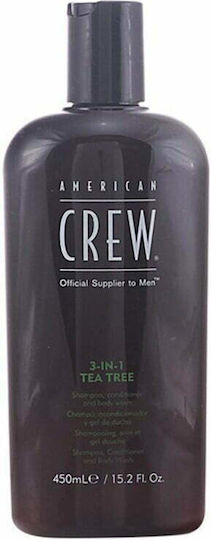 American Crew 3 in 1 Tea Tree Creamy Bubble Bath with Tea Tree Moisturizing 450ml