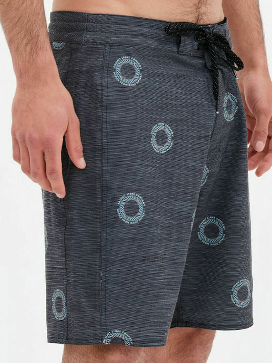 Men's Swimwear Bermuda Black with Prints