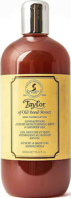 Taylor of Old Bond Street Sandalwood Luxury Bath Gel de baie pentru Bărbați (1x500ml) 500ml