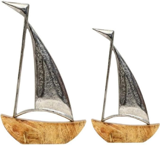 Inart Διακοσμητικό Καράβι Ξύλινο 13x4x21cm Inart Διακοσμητικό Καράβι Ξύλινο 13x4x21cm