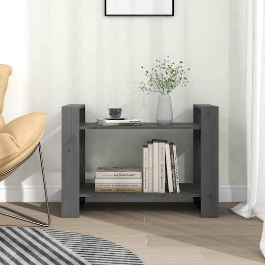 Bibliothek Grau 80x35x56,5cm
