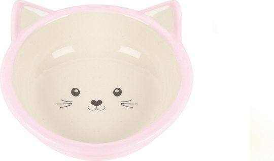 Happypet Kitten Keramik Schalen Futter & Wasser für Hund & Katze 200ml 13cm in Rosa Farbe