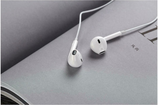Foneng T15 Earbuds Handsfree με Βύσμα USB-C Λευκό