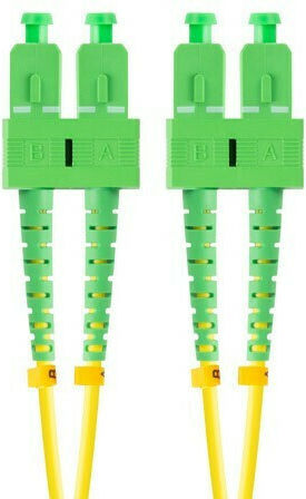 Lanberg Optical Fiber Cable SC/APC-SC/APC 1m Yellow