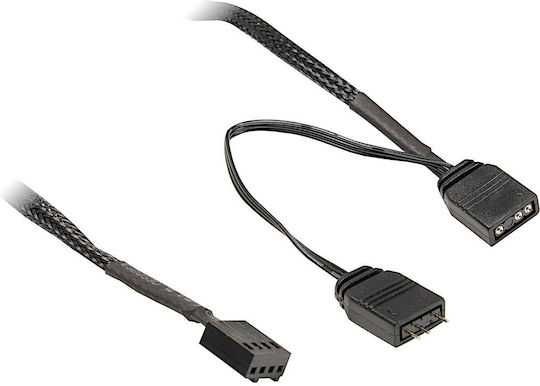 Inter-Tech Argus L-12025W Ventilator Pentru Carcasă (1200rpm) cu Iluminare RGB și Conexiune 4-Pin PWM Alb