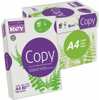 Rey Copy Printing Paper A4 80gr/m² 5x500 sheets