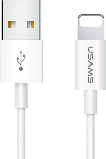 Usams US-SJ283 USB to Lightning Cable Λευκό 1m (SJ283USB01)