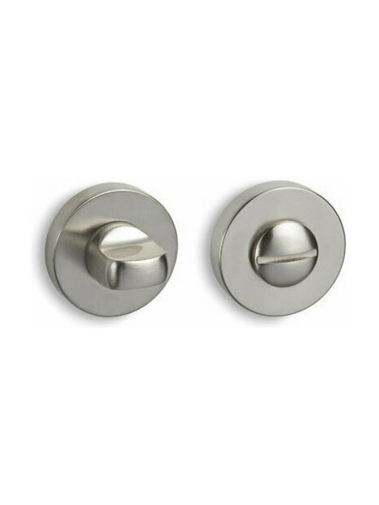 Door Knob Convex 1735 Kanelaz Rosetta Nickel Matt Front Door Left (Piece)