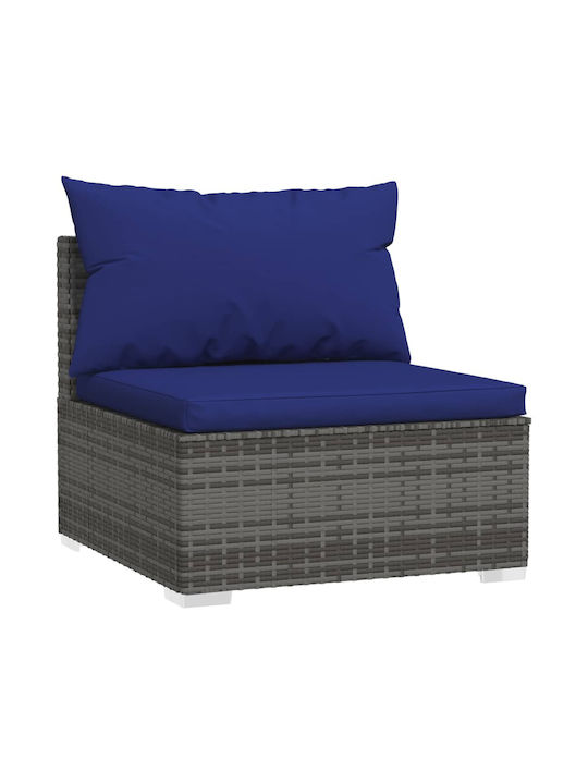 Tree-Seater Sofa Outdoor Rattan with Pillows 70x70x60.5cm