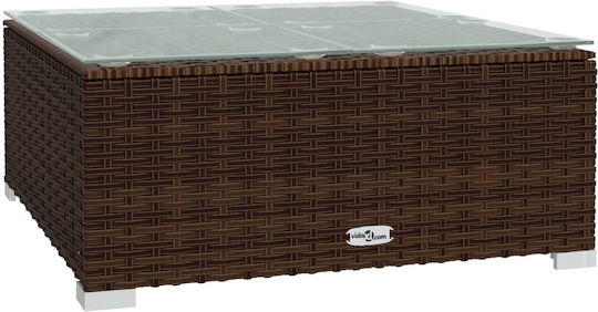 Garten- und Outdoor-Möbelsets 3 Stück Braun mit Kissen