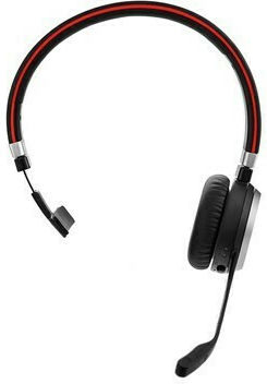 Jabra Evolve 65 SE MS Mono Ασύρματα On Ear Multimedia Ακουστικά με μικροφωνο και σύνδεση USB-A