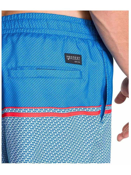 Men's Swimwear Shorts Blue with Patterns
