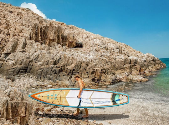 Aztron Europa Bamboo SUP Board with Length 3.81m Blue