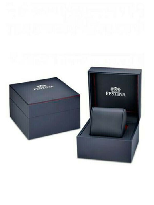 Festina Boyfriend Women's Watch Chronograph with Silver Metal Bracelet