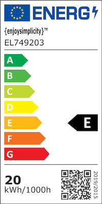 Elvhx LED Bulbs for Socket E27 and Shape G120 Warm White 2452lm 1pcs