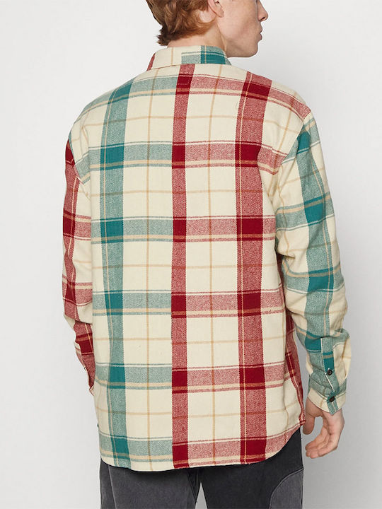 Long-sleeved Flannel Shirt Checked Multicolour