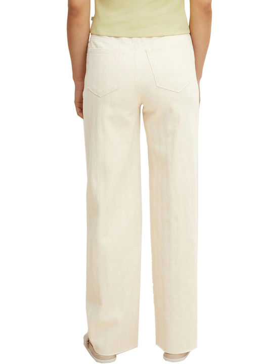 Tom Tailor Women's Jean Trousers in Wide Line Beige