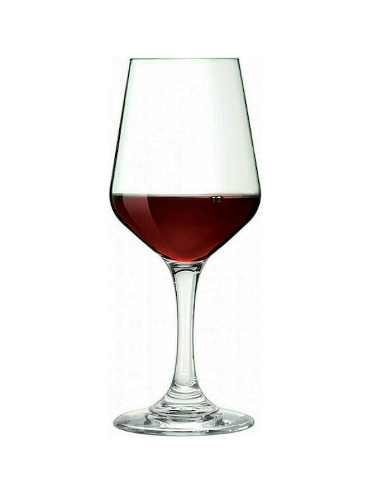 Borgonovo Contea Set of Glasses for Red Wine made of Glass Stemmed 270ml 6pcs