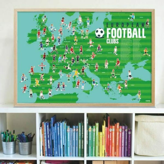 Poppik Aufkleber Football Poster für Kinder 7+ Jahre+ Jahre