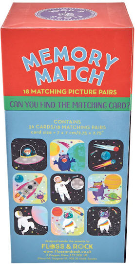 Επιτραπέζιο Παιχνίδι Memory Match Space 2+ Ετών (EN) Floss & Rock